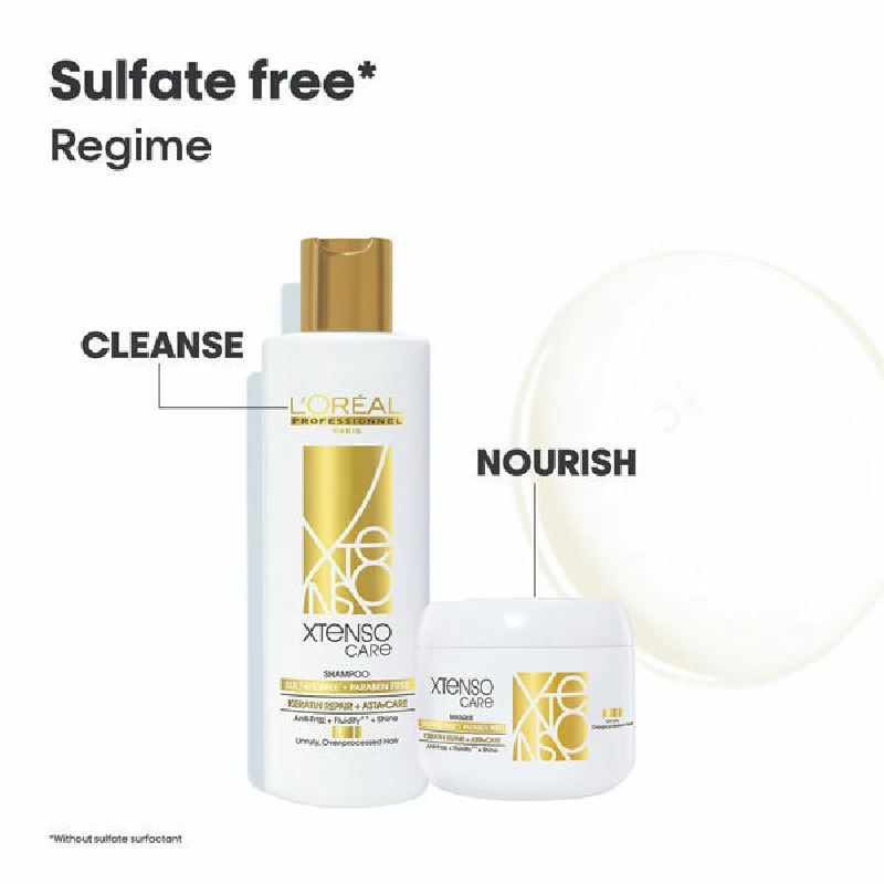 Loreal Professionnel X-Tenso Care Shampoo Sulfate Free For Smooth, Manageable Hair, 250 ml-4.webp